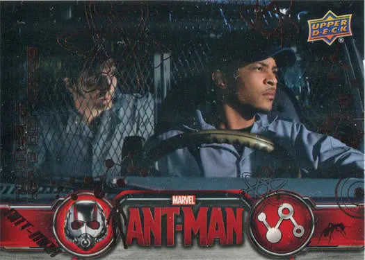 Marvel Ant-Man Bronze Base Parallel Chase Card 67 featuring a character driving a vehicle