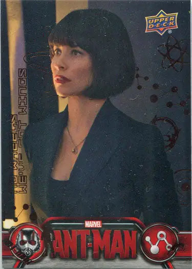 Marvel Ant-Man Bronze Base Parallel Chase Card 73 featuring a woman in black outfit