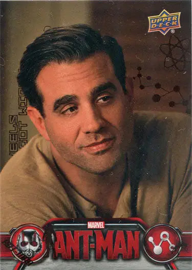 Marvel Ant-Man Bronze Base Parallel Chase Card 90 featuring a smiling man headshot