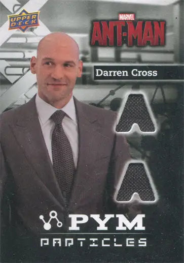 Trading card of Darren Cross in a suit with Ant-Man and Pym Particles text