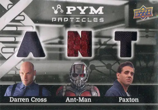 Marvel Ant-Man Trading Card with Costume Fabric Swatch and Character Design Elements