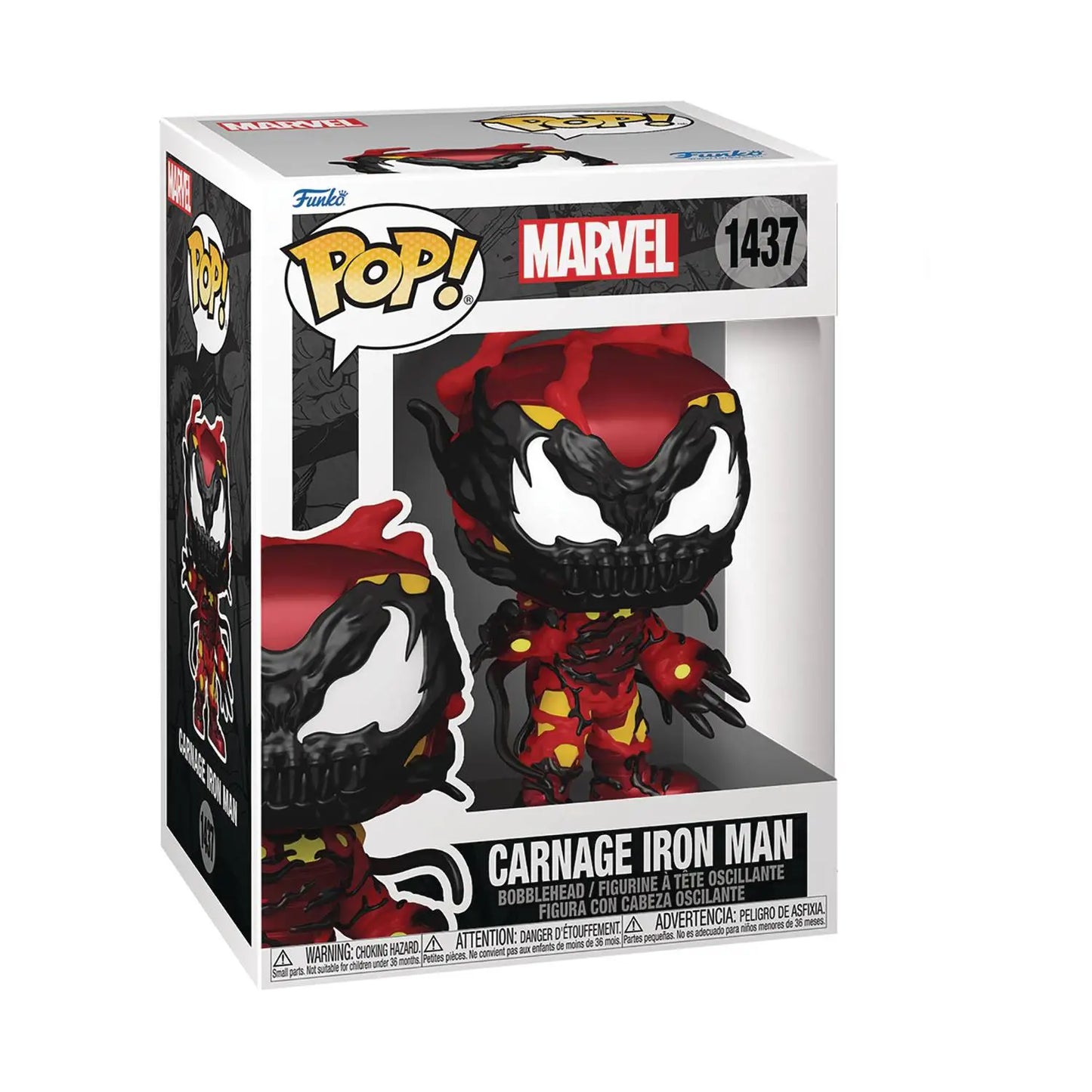 Marvel Carnage Iron Man Funko Pop Vinyl Figure in retail packaging for collectors