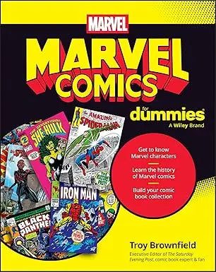 Marvel Comics For Dummies Softcover featuring iconic super heroes and comic book insights