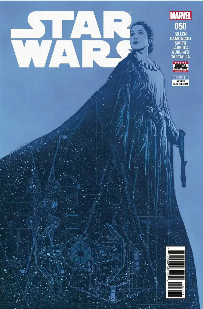 Comic book cover of MARVEL COMICS: STAR WARS #50 featuring a silhouetted figure