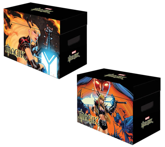 Marvel Graphic Comic Box featuring superhero artwork for stylish comic storage