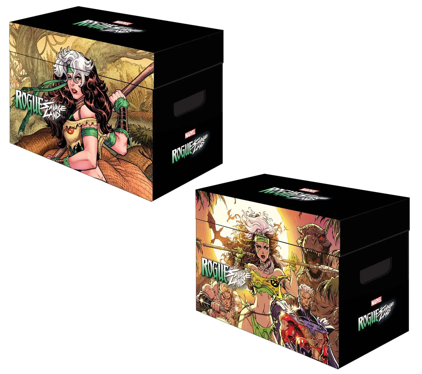 Marvel Graphic Comic Box featuring Rogue artwork in the Savage Land design