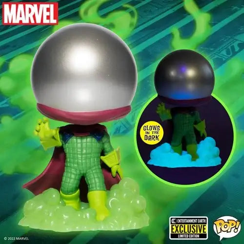 Marvel Mysterio 616 Glow-in-the-Dark Funko Pop Vinyl Figure Entertainment Earth Exclusive