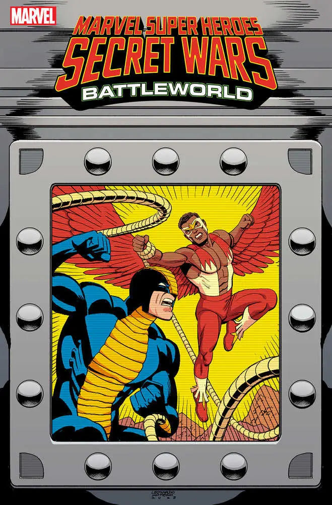 Marvel Super Heroes Secret Wars Battleworld comic cover featuring superheroes in combat