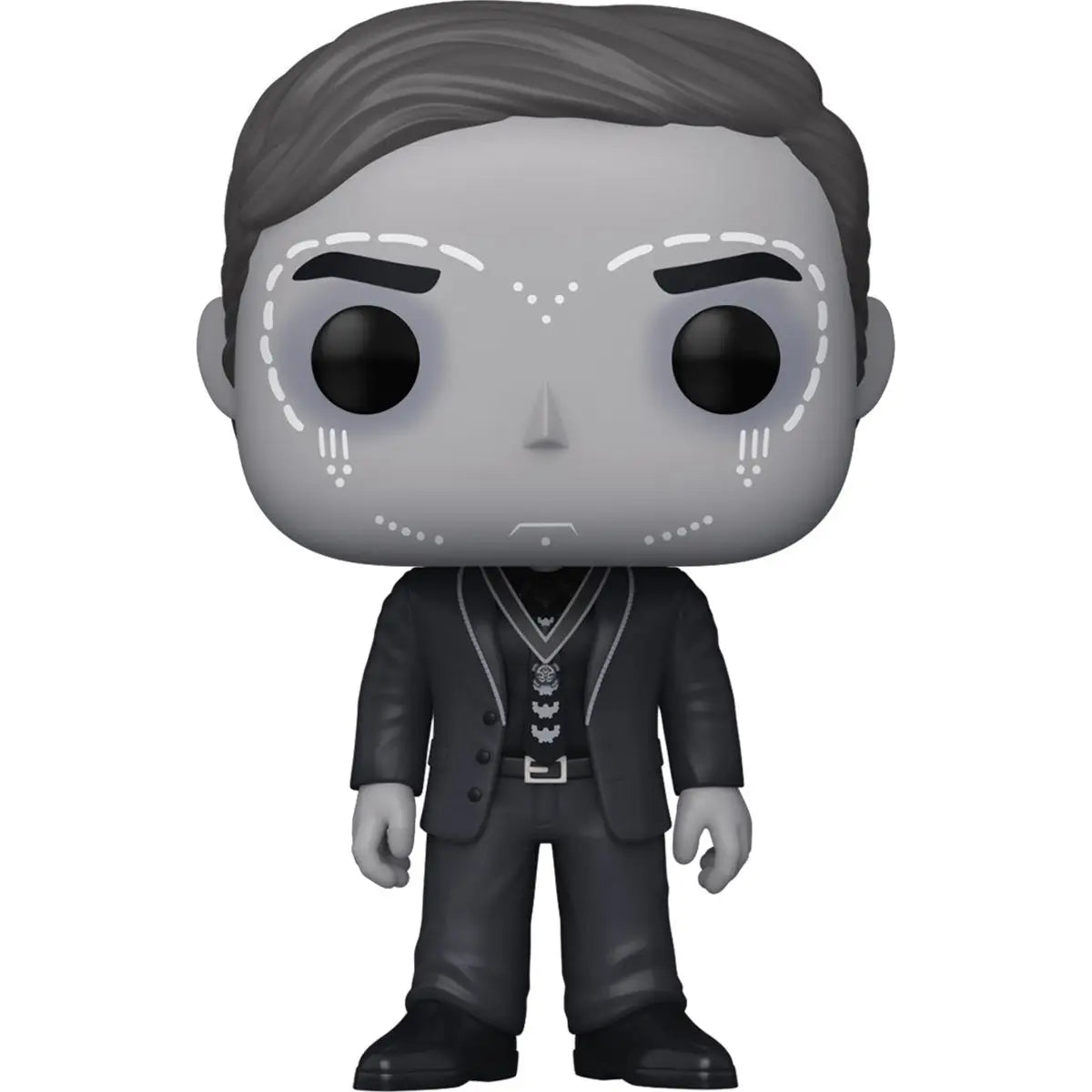 Jack Russell Funko Pop figure in a black suit with white face markings from Night Jack Russell