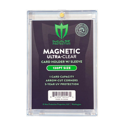 Magnetic Ultra Clear Card Holder with Soft Sleeve for Foil Cards by Max Protection