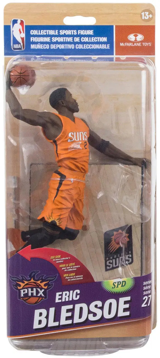 Basketball action figure of NBA player Eric Bledsoe in Phoenix Suns uniform for collectors