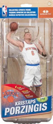 Basketball action figure of Kristaps Porzingis in New York Knicks uniform number 6