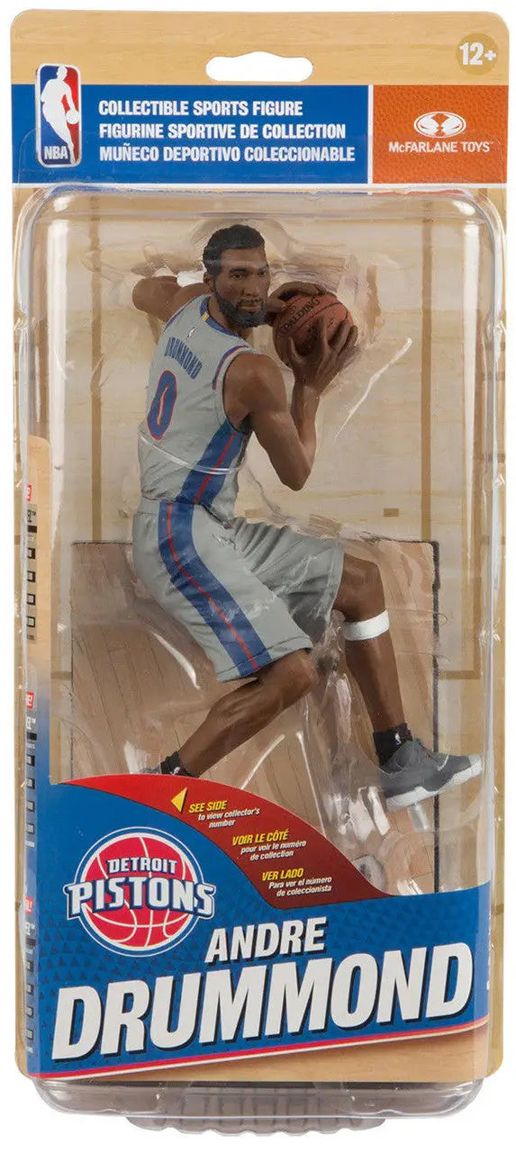 Andre Drummond Basketball Action Figure in Detroit Pistons Uniform McFarlane NBA Series