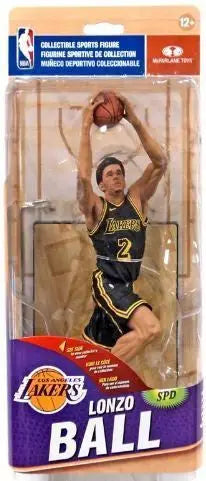 Basketball action figure of Lonzo Ball in Los Angeles Lakers uniform number 2