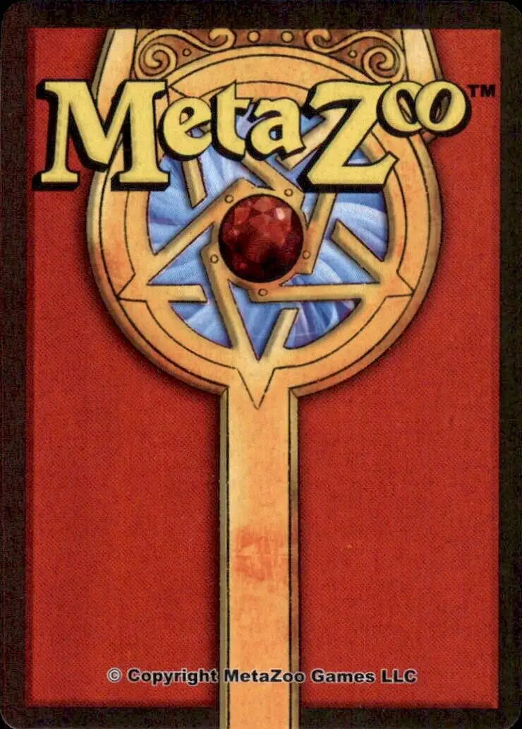 MetaZoo card back from Metazoo Cryptid Nation 2nd Edition Thorned Whip spell