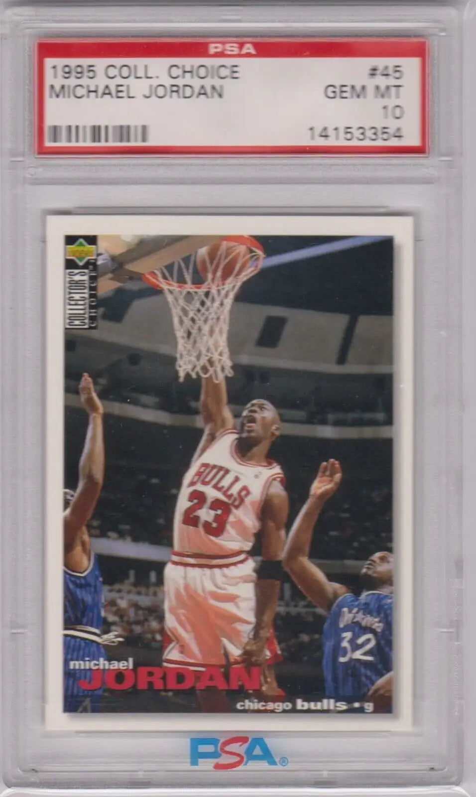 PSA-graded 1995 Collector’s Choice Michael Jordan basketball card, single cards, free shipping