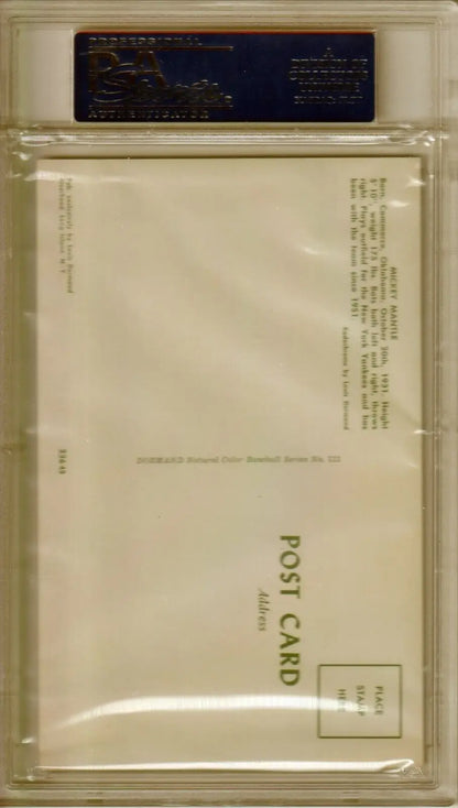 Clear plastic sleeve for single cards like MICKEY MANTLE 1953-55 with box free shipping