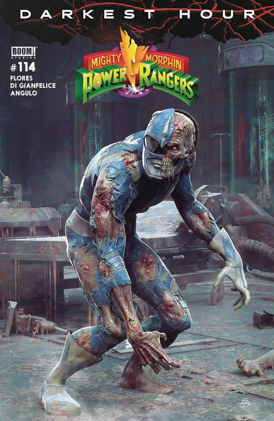 Zombie-like creature in tattered clothing featured on Mighty Morphin Power Rangers cover