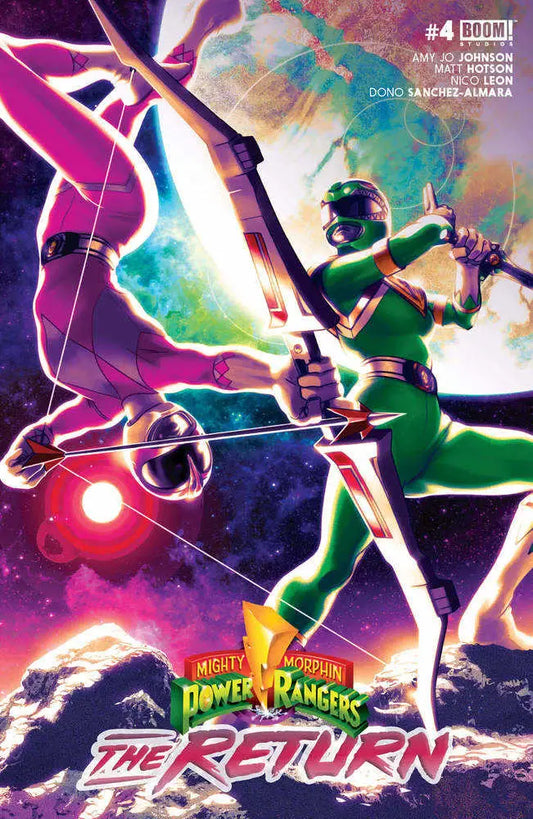 Mighty Morphin Power Rangers comic cover with Green Power Ranger in action pose