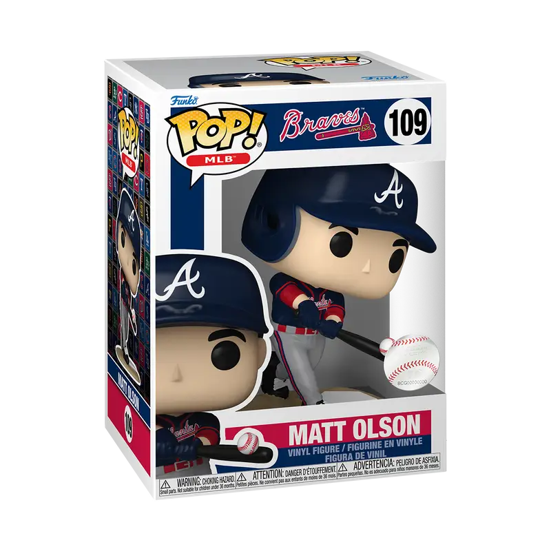 MLB Matt Olson Atlanta Braves Funko Pop vinyl figurine for collectors and trading cards