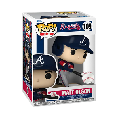 MLB Matt Olson Atlanta Braves Funko Pop vinyl figurine for collectors and trading cards