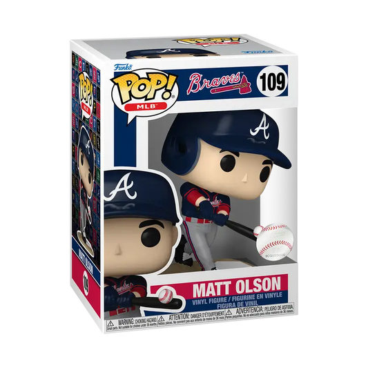 MLB Matt Olson Atlanta Braves Funko Pop vinyl figurine for collectors and trading cards