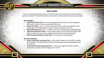 2024 Topps Triple Threads Baseball Hobby Box