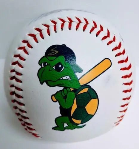 Nate Hanson Autograph Signed Baseball with Turtle Mascot for Beloit Snappers collectibles