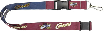 Cleveland Cavaliers reversible lanyard showcasing team logos and colors for sports fans