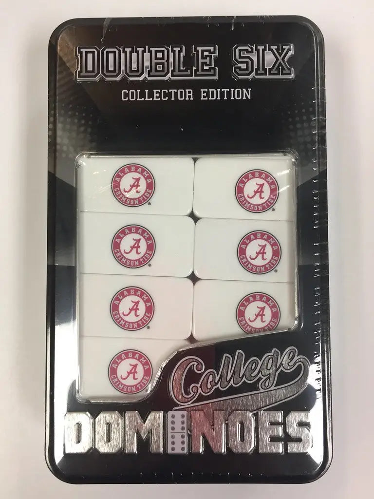 University of Alabama themed dominoes in officially licensed gift tin, great gift idea