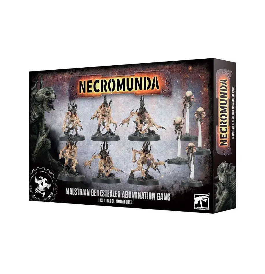 Necromunda Maelstrom Sliverstealer miniatures showcase unique designs in a boxed game