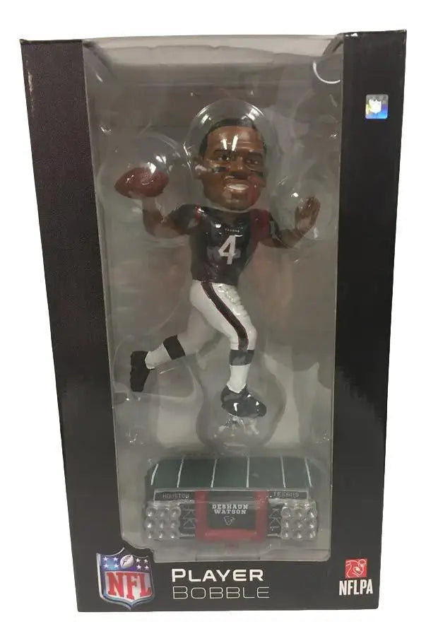 DeShaun Watson Houston Texans NFL bobblehead figurine in display box for favorite memorabilia