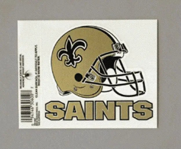 New Orleans Saints Football helmet with logo for NFL Window Clings Static Decal