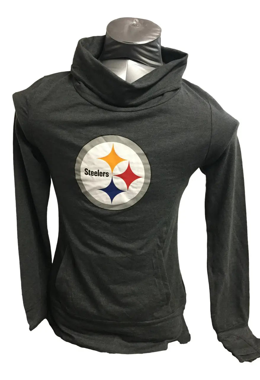 Black Pittsburgh Steelers hoodie with logo, perfect for football cards and team pride