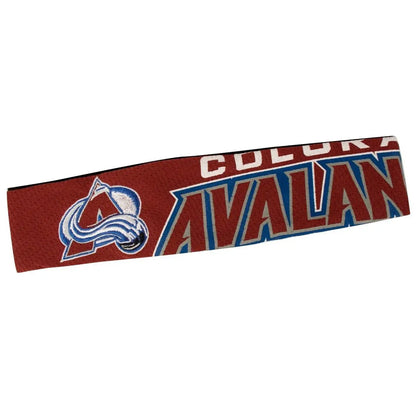 Fan head band for Colorado Avalanche, perfect for NHL fans and collectors of baseball cards