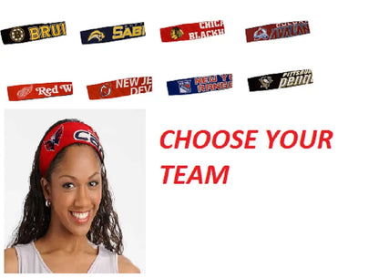 Colorful NHL Jersey Head Bands for fans to choose their favorite team