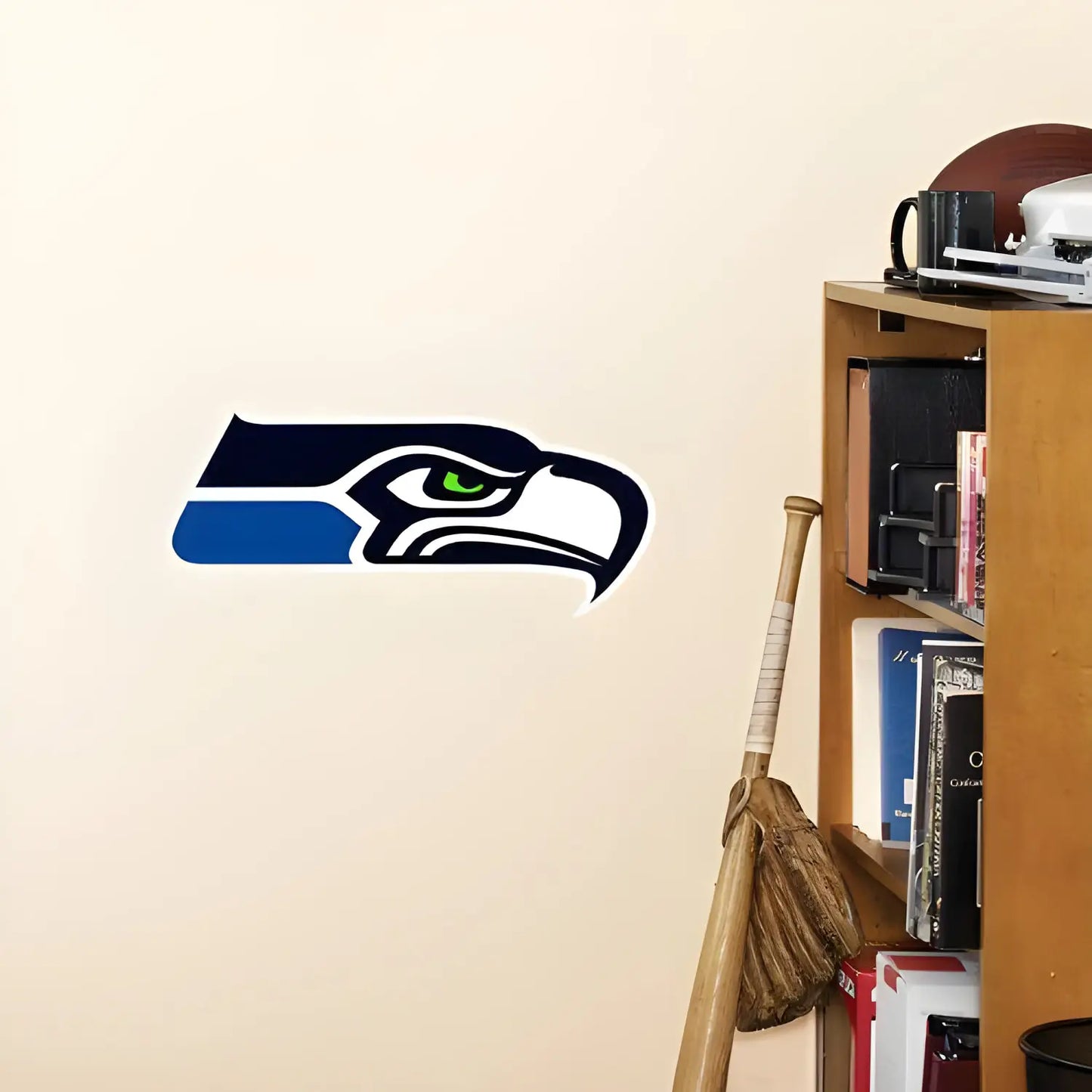 Seattle Seahawks NFL Fatheads decal on dry wall for sports fans and collectors