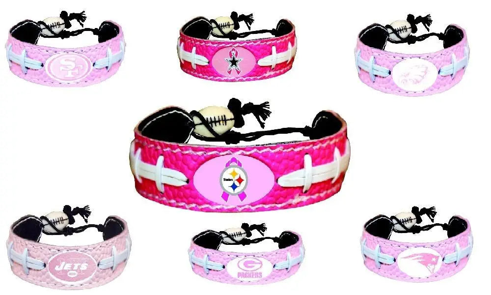 Decorative dog collar with bone charm and paw print for NFL fans and trading cards