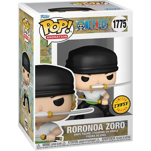 Roronoa Zoro Chase Funko Pop #1775 from One Piece, perfect for collectors of trading cards