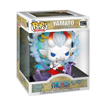 Deluxe Funko Pop figure of Yamato in dragon form from One Piece with blue and white colors