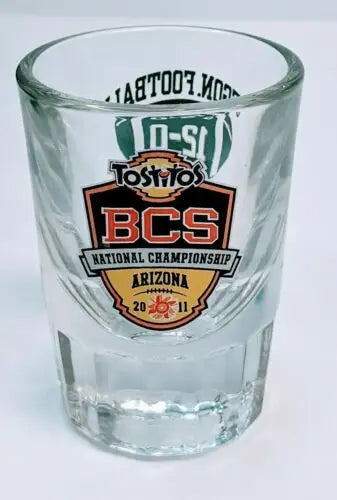 Oregon Ducks BCS National Championship Arizona Shot Glass showcasing team pride