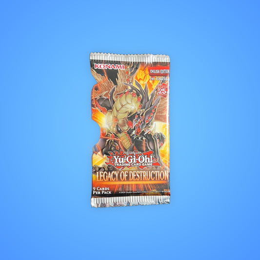 Yu-Gi-Oh Legacy of Destruction trading card booster pack for collectors and enthusiasts