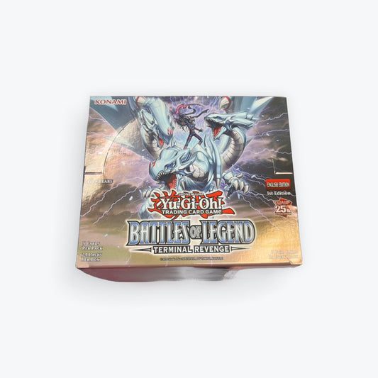 Yu-Gi-Oh Terminal Revenge Booster Box featuring stunning dragon artwork