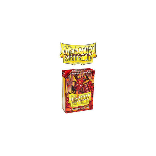 Crimson Matte Dragon Shield Japanese Card Sleeves Box, Matte Crimson