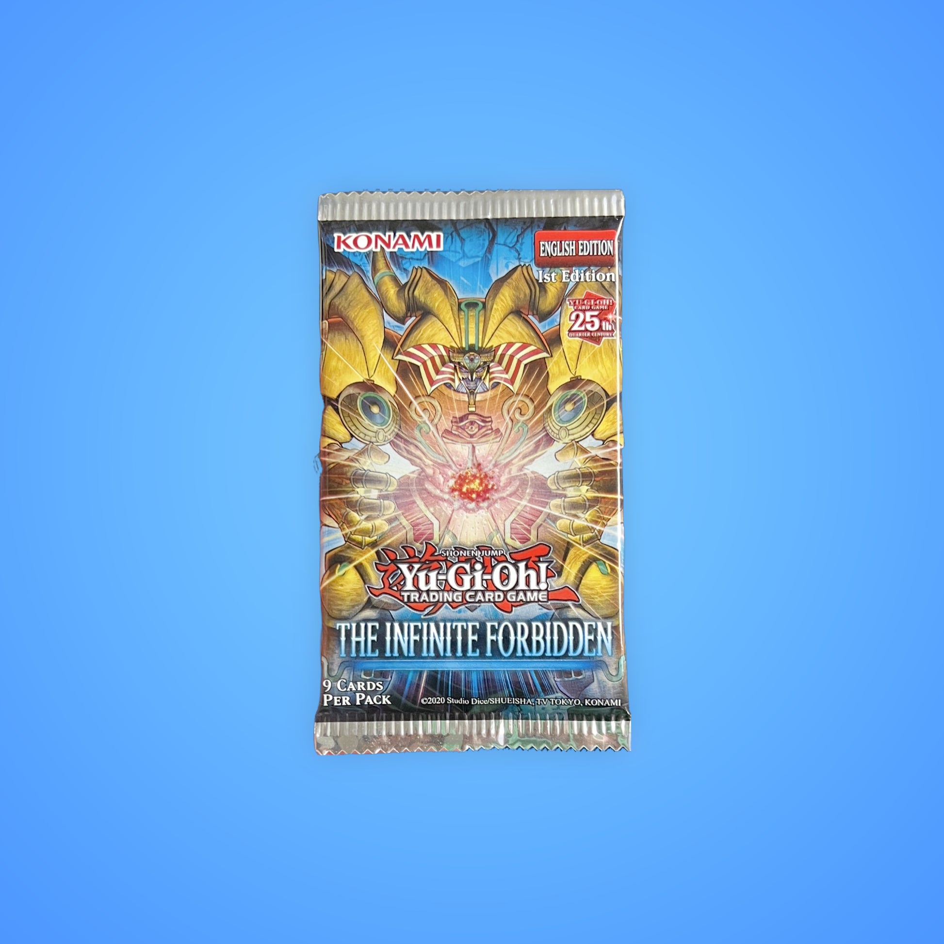 Yu-Gi-Oh! The Infinite Forbidden 1st Edition trading cards booster pack display