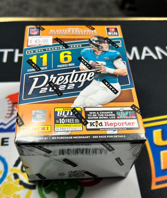 2022 Panini Prestige Football 6-Pack Blaster Box (Diamond Parallels!)