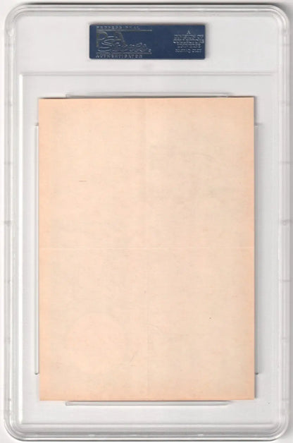 Blank peach-colored paper in a protective holder for ORLANDO CEPEDA 1967 Topps Pin-Ups single card