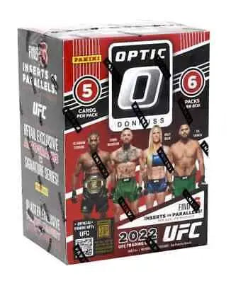 2022 UFC Optic Donruss trading card box for Panini Donruss Optic UFC Blaster