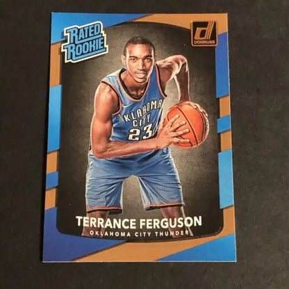 Terrance Ferguson basketball card from Panini Donruss 2017-2018 Rated Rookie collection