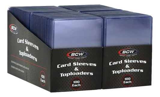 BCW 200 Count Card Sleeve and Toploader Combo Pack